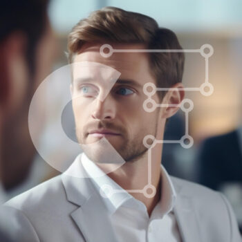 Intra Συλλεκτικό Ξύλινο Παζλ Plywood  4mm - Στοχαστικός επιχειρηματίας με ελαφρύ κοστούμι Σε Ξύλινο Κουτί - Διαστάσεις Puzzle: 10x10 cm – 25 κομμάτια - Image 1