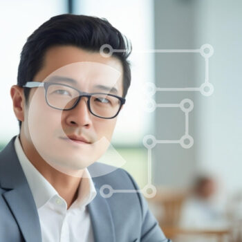 Intra Συλλεκτικό Ξύλινο Παζλ Plywood  4mm - Στοχαστικός νεαρός άνδρας στο σύγχρονο γραφείο Σε Ξύλινο Κουτί - Διαστάσεις Puzzle: 10x10 cm – 25 κομμάτια - Image 1