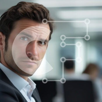 Intra Συλλεκτικό Ξύλινο Παζλ Plywood  4mm - Νέος επαγγελματίας σε περιβάλλον γραφείου Σε Ξύλινο Κουτί - Διαστάσεις Puzzle: 10x10 cm – 25 κομμάτια - Image 1