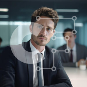 Intra Συλλεκτικό Ξύλινο Παζλ Plywood  4mm - Σοβαρή επαγγελματική συνάντηση Σε Ξύλινο Κουτί - Διαστάσεις Puzzle: 10x10 cm – 25 κομμάτια