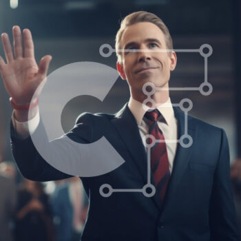 Intra Συλλεκτικό Ξύλινο Παζλ Plywood  4mm - Ομιλητής με αυτοπεποίθηση που απευθύνεται στο κοινό Σε Ξύλινο Κουτί - Διαστάσεις Puzzle: 10x10 cm – 25 κομμάτια - Image 1