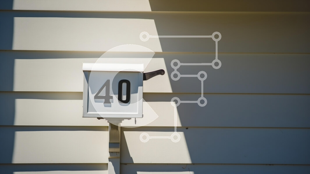 Intra Συλλεκτικό Ξύλινο Παζλ Plywood  4mm - Γραμματοκιβώτιο με τον αριθμό 40 στο σπίτι Σε Ξύλινο Κουτί - Διαστάσεις: 10x10 cm – 25 κομμάτια