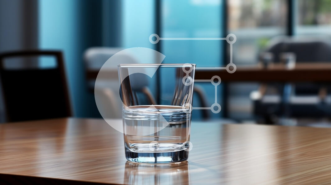 Intra Συλλεκτικό Ξύλινο Παζλ Plywood  4mm - Ποτήρι νερό σε ένα ξύλινο τραπέζι Σε Ξύλινο Κουτί - Διαστάσεις: 10x10 cm – 25 κομμάτια