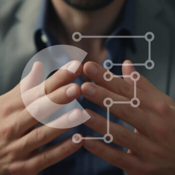 Intra Συλλεκτικό Ξύλινο Παζλ Plywood  4mm - Στοχαστικά χέρια στο επιχειρηματικό περιβάλλον Σε Ξύλινο Κουτί - Διαστάσεις Puzzle: 10x10 cm – 25 κομμάτια - Image 1