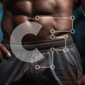 Intra Συλλεκτικό Ξύλινο Παζλ Plywood  4mm - Μυϊκή σωματική διάπλαση σε αθλητική ένδυση Σε Ξύλινο Κουτί - Διαστάσεις Puzzle: 10x10 cm – 25 κομμάτια