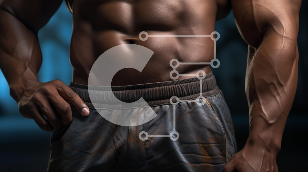 Intra Συλλεκτικό Ξύλινο Παζλ Plywood  4mm - Μυϊκή σωματική διάπλαση σε αθλητική ένδυση Σε Ξύλινο Κουτί - Διαστάσεις Puzzle: 10x10 cm – 25 κομμάτια