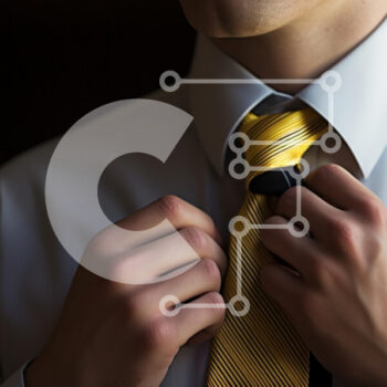 Intra Συλλεκτικό Ξύλινο Παζλ Plywood  4mm - Ρύθμιση μιας κίτρινης ριγέ γραβάτας Σε Ξύλινο Κουτί - Διαστάσεις Puzzle: 10x10 cm – 25 κομμάτια - Image 1