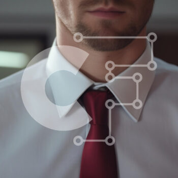 Intra Συλλεκτικό Ξύλινο Παζλ Plywood  4mm - Κοντινό πλάνο επίσημης ενδυμασίας με κόκκινη γραβάτα Σε Ξύλινο Κουτί - Διαστάσεις Puzzle: 10x10 cm – 25 κομμάτια - Image 1