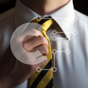 Intra Συλλεκτικό Ξύλινο Παζλ Plywood  4mm - Ρύθμιση γραβάτας σε επαγγελματικό περιβάλλον Σε Ξύλινο Κουτί - Διαστάσεις Puzzle: 10x10 cm – 25 κομμάτια - Image 1