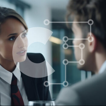 Intra Συλλεκτικό Ξύλινο Παζλ Plywood  4mm - Επιχειρηματική συνάντηση στο σύγχρονο γραφείο Σε Ξύλινο Κουτί - Διαστάσεις Puzzle: 10x10 cm – 25 κομμάτια - Image 1