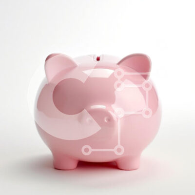 Intra Συλλεκτικό Ξύλινο Παζλ Plywood  4mm - Γυαλιστερό ροζ γουρουνάκι Σε Ξύλινο Κουτί - Διαστάσεις: 10x10 cm – 25 κομμάτια - Image 1