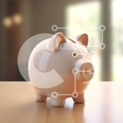 Intra Συλλεκτικό Ξύλινο Παζλ Plywood  4mm - Κεραμικός κουμπαράς σε ξύλινο τραπέζι Σε Ξύλινο Κουτί - Διαστάσεις: 10x10 cm – 25 κομμάτια - Image 1