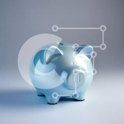 Intra Συλλεκτικό Ξύλινο Παζλ Plywood  4mm - Γυαλιστερός μπλε κουμπαράς Σε Ξύλινο Κουτί - Διαστάσεις: 10x10 cm – 25 κομμάτια - Image 1