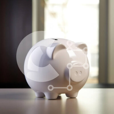 Intra Συλλεκτικό Ξύλινο Παζλ Plywood 4mm - Γυαλιστερός λευκός κουμπαράς Σε Ξύλινο Κουτί - Διαστάσεις: 10x10 cm – 25 κομμάτια - Image 1