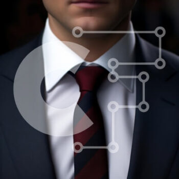 Intra Συλλεκτικό Ξύλινο Παζλ Plywood  4mm - Κοντινό πλάνο ενός επαγγελματία άνδρα με κοστούμι Σε Ξύλινο Κουτί - Διαστάσεις Puzzle: 10x10 cm – 25 κομμάτια - Image 1