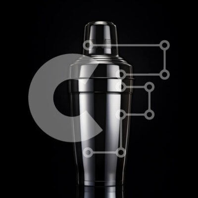 Intra Συλλεκτικό Ξύλινο Παζλ Plywood  4mm - Κομψό σέικερ για κοκτέιλ Σε Ξύλινο Κουτί - Διαστάσεις: 10x10 cm – 25 κομμάτια - Image 1