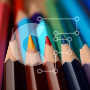 Intra Συλλεκτικό Ξύλινο Παζλ Plywood  4mm - Ζωντανά χρωματιστά μολύβια Σε Ξύλινο Κουτί - Διαστάσεις Puzzle: 10x10 cm – 25 κομμάτια