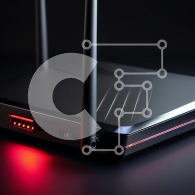 Intra Συλλεκτικό Ξύλινο Παζλ Plywood 4mm - Μοντέρνος δρομολογητής με κεραίες και κόκκινο φως Σε Ξύλινο Κουτί - Διαστάσεις Puzzle: 10x10 cm – 25 κομμάτια - Image 1