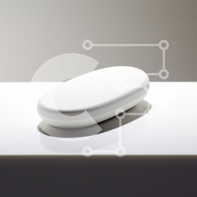 Intra Συλλεκτικό Ξύλινο Παζλ Plywood 4mm - Μινιμαλιστικό λευκό αντικείμενο σε λεία επιφάνεια Σε Ξύλινο Κουτί - Διαστάσεις: 10x10 cm – 25 κομμάτια - Image 1