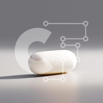 Intra Συλλεκτικό Ξύλινο Παζλ Plywood  4mm - Λευκή κάψουλα σε μινιμαλιστική επιφάνεια Σε Ξύλινο Κουτί - Διαστάσεις: 10x10 cm – 25 κομμάτια - Image 1