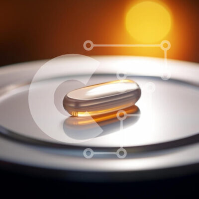 Intra Συλλεκτικό Ξύλινο Παζλ Plywood  4mm - Κάψουλα ζελατίνης σε ανακλαστική επιφάνεια Σε Ξύλινο Κουτί - Διαστάσεις Puzzle: 10x10 cm – 25 κομμάτια - Image 1