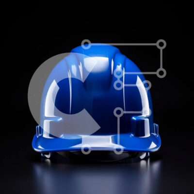 Intra Συλλεκτικό Ξύλινο Παζλ Plywood 4mm - Μπλε σκληρό καπέλο Σε Ξύλινο Κουτί - Διαστάσεις Puzzle: 10x10 cm – 25 κομμάτια - Image 1