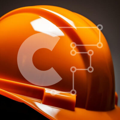 Intra Συλλεκτικό Ξύλινο Παζλ Plywood  4mm - Κοντινό πλάνο ενός πορτοκαλί σκληρού καπέλου Σε Ξύλινο Κουτί - Διαστάσεις Puzzle: 10x10 cm – 25 κομμάτια - Image 1