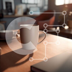 Intra Συλλεκτικό Ξύλινο Παζλ Plywood  4mm - Άνετη ρύθμιση εσωτερικού χώρου με κούπα στο τραπέζι Σε Ξύλινο Κουτί - Διαστάσεις Puzzle: 10x10 cm – 25 κομμάτια