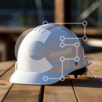 Intra Συλλεκτικό Ξύλινο Παζλ Plywood  4mm - Λευκό σκληρό καπέλο σε ξύλινο τραπέζι Σε Ξύλινο Κουτί - Διαστάσεις Puzzle: 10x10 cm – 25 κομμάτια - Image 1