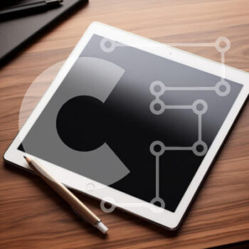 Intra Συλλεκτικό Ξύλινο Παζλ Plywood  4mm - Μοντέρνα ταμπλέτα και στυλό σε ξύλινο γραφείο Σε Ξύλινο Κουτί - Διαστάσεις Puzzle: 10x10 cm – 25 κομμάτια - Image 1