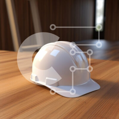 Intra Συλλεκτικό Ξύλινο Παζλ Plywood  4mm - Λευκό σκληρό καπέλο σε ξύλινο τραπέζι Σε Ξύλινο Κουτί - Διαστάσεις Puzzle: 10x10 cm – 25 κομμάτια - Image 1