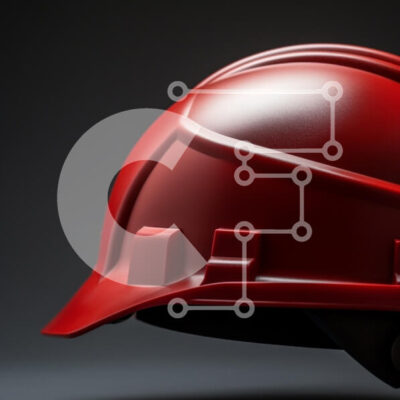 Intra Συλλεκτικό Ξύλινο Παζλ Plywood  4mm - Κόκκινο σκληρό καπέλο σε σκούρο φόντο Σε Ξύλινο Κουτί - Διαστάσεις Puzzle: 10x10 cm – 25 κομμάτια - Image 1