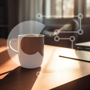 Intra Συλλεκτικό Ξύλινο Παζλ Plywood  4mm - Άνετη σκηνή εσωτερικού χώρου με κούπα και φως του ήλιου Σε Ξύλινο Κουτί - Διαστάσεις Puzzle: 10x10 cm – 25 κομμάτια