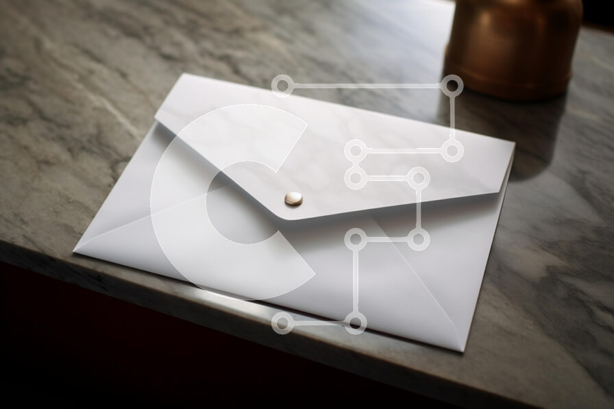 Intra Συλλεκτικό Ξύλινο Παζλ Plywood  4mm - Κομψός λευκός φάκελος σε μαρμάρινο πάγκο Σε Ξύλινο Κουτί - Διαστάσεις: 10x10 cm – 25 κομμάτια