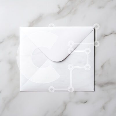 Intra Συλλεκτικό Ξύλινο Παζλ Plywood  4mm - Λευκός φάκελος σε μαρμάρινη επιφάνεια Σε Ξύλινο Κουτί - Διαστάσεις: 10x10 cm – 25 κομμάτια - Image 1