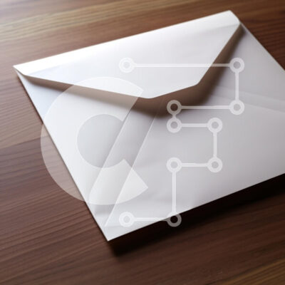 Intra Συλλεκτικό Ξύλινο Παζλ Plywood  4mm - Λευκός φάκελος σε ξύλινη επιφάνεια Σε Ξύλινο Κουτί - Διαστάσεις: 10x10 cm – 25 κομμάτια - Image 1