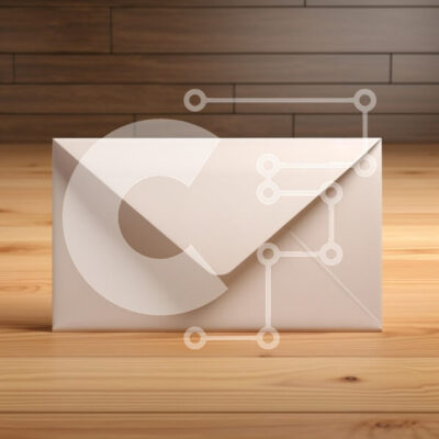 Intra Συλλεκτικό Ξύλινο Παζλ Plywood  4mm - Κλειστός λευκός φάκελος σε ξύλινη επιφάνεια Σε Ξύλινο Κουτί - Διαστάσεις: 10x10 cm – 25 κομμάτια - Image 1