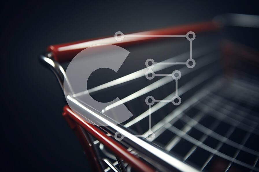 Intra Συλλεκτικό Ξύλινο Παζλ Plywood  4mm - Κοντινό πλάνο ενός καλαθιού αγορών Σε Ξύλινο Κουτί - Διαστάσεις: 10x10 cm – 25 κομμάτια