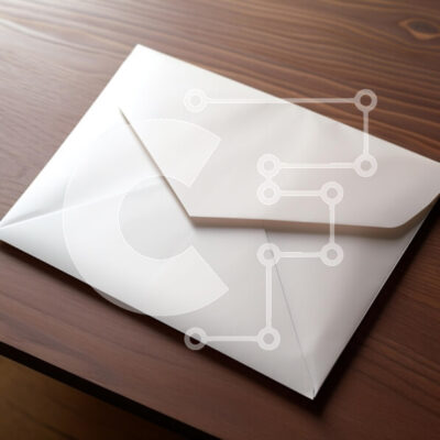 Intra Συλλεκτικό Ξύλινο Παζλ Plywood  4mm - Κλειστός λευκός φάκελος σε ξύλινο τραπέζι Σε Ξύλινο Κουτί - Διαστάσεις: 10x10 cm – 25 κομμάτια - Image 1