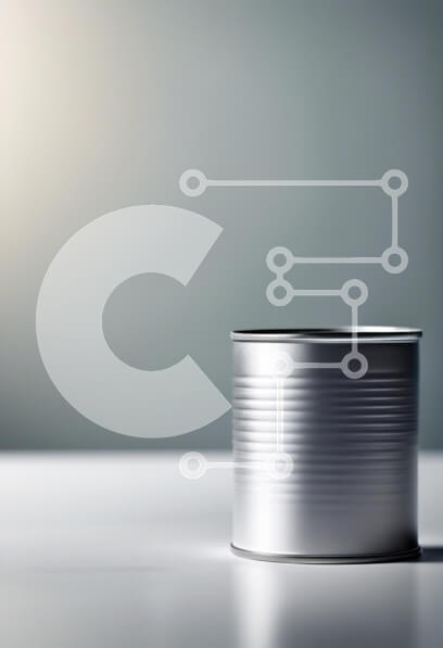 Intra Συλλεκτικό Ξύλινο Παζλ Plywood  4mm - Ασημένιο κουτί από κασσίτερο σε φόντο κλίσης Σε Ξύλινο Κουτί - Διαστάσεις: 10x10 cm – 25 κομμάτια