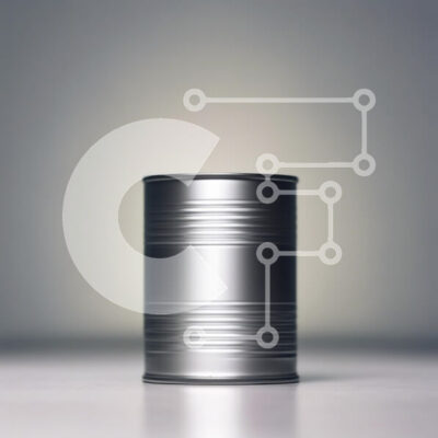 Intra Συλλεκτικό Ξύλινο Παζλ Plywood 4mm - Γυαλιστερό μεταλλικό κάνιστρο σε μαλακό φόντο Σε Ξύλινο Κουτί - Διαστάσεις: 10x10 cm – 25 κομμάτια - Image 1