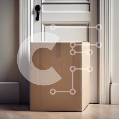 Intra Συλλεκτικό Ξύλινο Παζλ Plywood 4mm - Κουτί από χαρτόνι σε κλειστή πόρτα σε μινιμαλιστικό εσωτερικό Σε Ξύλινο Κουτί - Διαστάσεις Puzzle: 10x10 cm – 25 κομμάτια - Image 1