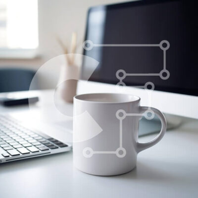 Intra Συλλεκτικό Ξύλινο Παζλ Plywood  4mm - Μινιμαλιστικός χώρος εργασίας με κούπα καφέ Σε Ξύλινο Κουτί - Διαστάσεις Puzzle: 10x10 cm – 25 κομμάτια - Image 1