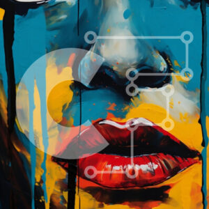 Intra Συλλεκτικό Ξύλινο Παζλ Plywood  4mm - Ζωντανό πορτρέτο μιας γυναίκας Σε Ξύλινο Κουτί - Διαστάσεις Puzzle: 10x10 cm – 25 κομμάτια