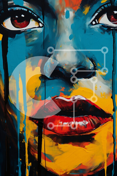 Intra Συλλεκτικό Ξύλινο Παζλ Plywood  4mm - Ζωντανό πορτρέτο μιας γυναίκας Σε Ξύλινο Κουτί - Διαστάσεις Puzzle: 10x10 cm – 25 κομμάτια