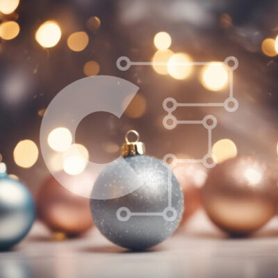 Intra Συλλεκτικό Ξύλινο Παζλ Plywood  4mm - Χριστουγεννιάτικα στολίδια με φώτα Bokeh Σε Ξύλινο Κουτί - Διαστάσεις: 10x10 cm – 25 κομμάτια - Image 1