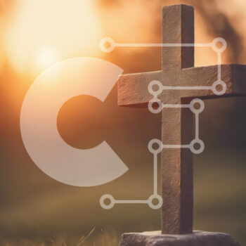 Intra Συλλεκτικό Ξύλινο Παζλ Plywood  4mm - Πέτρινος Σταυρός στο ηλιοβασίλεμα Σε Ξύλινο Κουτί - Διαστάσεις Puzzle: 10x10 cm – 25 κομμάτια - Image 1