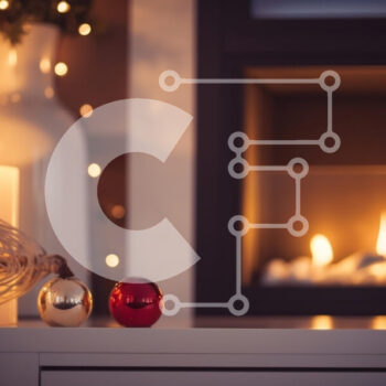 Intra Συλλεκτικό Ξύλινο Παζλ Plywood  4mm - Άνετο σκηνικό διακοπών με κεριά και στολίδια Σε Ξύλινο Κουτί - Διαστάσεις: 10x10 cm – 25 κομμάτια - Image 1