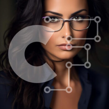 Intra Συλλεκτικό Ξύλινο Παζλ Plywood  4mm - Γυναίκα με αυτοπεποίθηση με γυαλιά Σε Ξύλινο Κουτί - Διαστάσεις Puzzle: 10x10 cm – 25 κομμάτια - Image 1