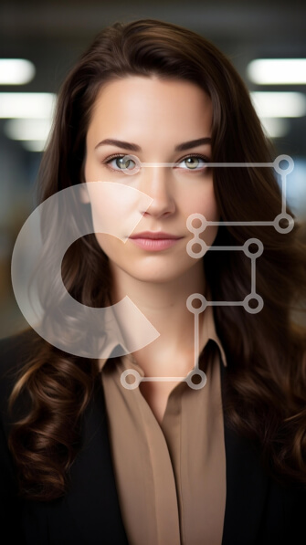 Intra Συλλεκτικό Ξύλινο Παζλ Plywood  4mm - Επαγγελματίας γυναίκα με επαγγελματικό ένδυμα με μακριά μαλλιά Σε Ξύλινο Κουτί - Διαστάσεις Puzzle: 10x10 cm – 25 κομμάτια